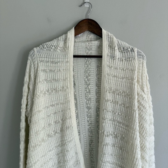 Xhilaration Women's Cream Cardigan Sweater - Picture 5 of 8